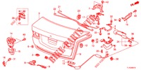 KOFFERBAK KLEP(4DE)  voor Honda ACCORD DIESEL 2.2 EXECUTIVE 4 deuren 6-versnellings handgeschakelde versnellingsbak 2012