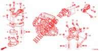MOTOR BEVESTIGINGEN (DIESEL) (MT) voor Honda ACCORD DIESEL 2.2 EXECUTIVE 4 deuren 6-versnellings handgeschakelde versnellingsbak 2012