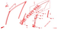 VOORPORTIER GLAS/PORTIER REGULATOR  voor Honda ACCORD DIESEL 2.2 EXECUTIVE 4 deuren 6-versnellings handgeschakelde versnellingsbak 2012