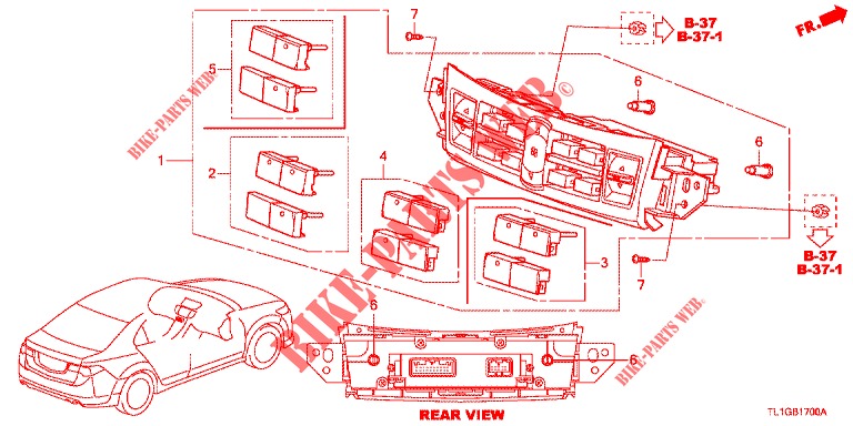 VERWARMING REGELAAR  voor Honda ACCORD DIESEL 2.2 EXECUTIVE 4 deuren 6-versnellings handgeschakelde versnellingsbak 2012