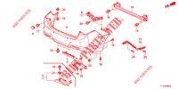ACHTER BUMPER  voor Honda ACCORD DIESEL 2.2 LUXURY 4 deuren 5-traps automatische versnellingsbak 2012
