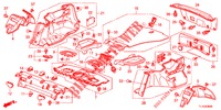 ACHTER HOUDER/ZIJDE VOERING (4DE)  voor Honda ACCORD DIESEL 2.2 LUXURY 4 deuren 5-traps automatische versnellingsbak 2012