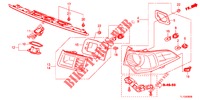 ACHTERLICHT/KENTEKEN LICHT (PGM FI)  voor Honda ACCORD DIESEL 2.2 LUXURY 4 deuren 5-traps automatische versnellingsbak 2012