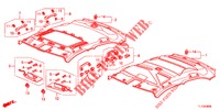 DAK VOERING  voor Honda ACCORD DIESEL 2.2 LUXURY 4 deuren 5-traps automatische versnellingsbak 2012