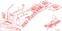 GEREEDSCHAP/KRIK  voor Honda ACCORD DIESEL 2.2 LUXURY 4 deuren 5-traps automatische versnellingsbak 2012