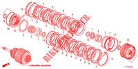 KOPPELING (4EME 5EME) (DIESEL) voor Honda ACCORD DIESEL 2.2 LUXURY 4 deuren 5-traps automatische versnellingsbak 2012