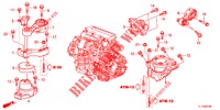 MOTOR BEVESTIGINGEN (DIESEL) (AT) voor Honda ACCORD DIESEL 2.2 LUXURY 4 deuren 5-traps automatische versnellingsbak 2012