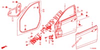 VOOR PORTIER PANELEN(2DE)  voor Honda ACCORD DIESEL 2.2 LUXURY 4 deuren 5-traps automatische versnellingsbak 2012