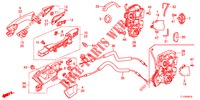 ACHTER PORTIER SLOTEN/BUITEN HENDEL  voor Honda ACCORD DIESEL 2.2 EXECUTIVE H 4 deuren 6-versnellings handgeschakelde versnellingsbak 2012