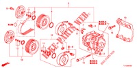 AIRCONDITIONER (COMPRESSEUR) (DIESEL) voor Honda ACCORD DIESEL 2.2 EXECUTIVE H 4 deuren 6-versnellings handgeschakelde versnellingsbak 2012