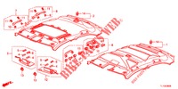 DAK VOERING  voor Honda ACCORD DIESEL 2.2 EXECUTIVE H 4 deuren 6-versnellings handgeschakelde versnellingsbak 2012