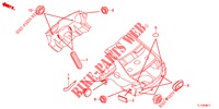DOORVOERTULLE (ARRIERE) voor Honda ACCORD DIESEL 2.2 EXECUTIVE H 4 deuren 6-versnellings handgeschakelde versnellingsbak 2012