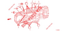 DOORVOERTULLE (INFERIEUR) voor Honda ACCORD DIESEL 2.2 EXECUTIVE H 4 deuren 6-versnellings handgeschakelde versnellingsbak 2012
