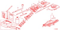 GEREEDSCHAP/KRIK  voor Honda ACCORD DIESEL 2.2 EXECUTIVE H 4 deuren 6-versnellings handgeschakelde versnellingsbak 2012