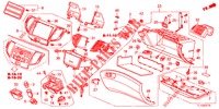 INSTRUMENTEN AFWERKING (COTE DE PASSAGER) (LH) voor Honda ACCORD DIESEL 2.2 EXECUTIVE H 4 deuren 6-versnellings handgeschakelde versnellingsbak 2012