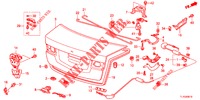 KOFFERBAK KLEP(4DE)  voor Honda ACCORD DIESEL 2.2 EXECUTIVE H 4 deuren 6-versnellings handgeschakelde versnellingsbak 2012