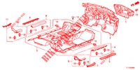 VLOERMAT/ISOLATOR  voor Honda ACCORD DIESEL 2.2 EXECUTIVE H 4 deuren 6-versnellings handgeschakelde versnellingsbak 2012