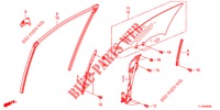 VOORPORTIER GLAS/PORTIER REGULATOR  voor Honda ACCORD DIESEL 2.2 EXECUTIVE H 4 deuren 6-versnellings handgeschakelde versnellingsbak 2012