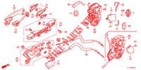 ACHTER PORTIER SLOTEN/BUITEN HENDEL  voor Honda ACCORD DIESEL 2.2 S 4 deuren 6-versnellings handgeschakelde versnellingsbak 2012