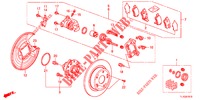ACHTER REM (1) voor Honda ACCORD DIESEL 2.2 S 4 deuren 6-versnellings handgeschakelde versnellingsbak 2012
