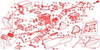 CONSOLE (LH) voor Honda ACCORD DIESEL 2.2 S 4 deuren 6-versnellings handgeschakelde versnellingsbak 2012