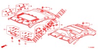 DAK VOERING  voor Honda ACCORD DIESEL 2.2 S 4 deuren 6-versnellings handgeschakelde versnellingsbak 2012