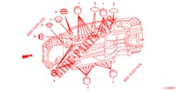 DOORVOERTULLE (INFERIEUR) voor Honda ACCORD DIESEL 2.2 S 4 deuren 6-versnellings handgeschakelde versnellingsbak 2012