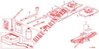 GEREEDSCHAP/KRIK  voor Honda ACCORD DIESEL 2.2 S 4 deuren 6-versnellings handgeschakelde versnellingsbak 2012