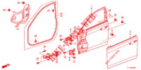 VOOR PORTIER PANELEN(2DE)  voor Honda ACCORD DIESEL 2.2 S 4 deuren 6-versnellings handgeschakelde versnellingsbak 2012