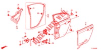 ACHTER PORTIER PANELEN(4DE)  voor Honda ACCORD DIESEL 2.2 S 4 deuren 5-traps automatische versnellingsbak 2012