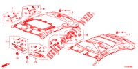 DAK VOERING  voor Honda ACCORD DIESEL 2.2 S 4 deuren 5-traps automatische versnellingsbak 2012