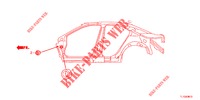 DOORVOERTULLE (LATERAL) voor Honda ACCORD DIESEL 2.2 S 4 deuren 5-traps automatische versnellingsbak 2012