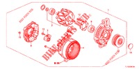 GENERATOR (DENSO) (DIESEL) voor Honda ACCORD DIESEL 2.2 S 4 deuren 5-traps automatische versnellingsbak 2012