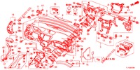 INSTRUMENTEN PANEEL BOVEN (LH) voor Honda ACCORD DIESEL 2.2 S 4 deuren 5-traps automatische versnellingsbak 2012