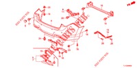 ACHTER BUMPER  voor Honda ACCORD DIESEL 2.2 SH 4 deuren 6-versnellings handgeschakelde versnellingsbak 2012
