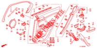 ACHTER PORTIER VOERING(4DE)  voor Honda ACCORD DIESEL 2.2 SH 4 deuren 6-versnellings handgeschakelde versnellingsbak 2012