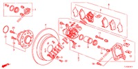 ACHTER REM (2) voor Honda ACCORD DIESEL 2.2 SH 4 deuren 6-versnellings handgeschakelde versnellingsbak 2012