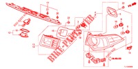 ACHTERLICHT/KENTEKEN LICHT (PGM FI)  voor Honda ACCORD DIESEL 2.2 SH 4 deuren 6-versnellings handgeschakelde versnellingsbak 2012