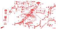 BRANDSTOF TANK (DIESEL) voor Honda ACCORD DIESEL 2.2 SH 4 deuren 6-versnellings handgeschakelde versnellingsbak 2012