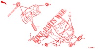 DOORVOERTULLE (ARRIERE) voor Honda ACCORD DIESEL 2.2 SH 4 deuren 6-versnellings handgeschakelde versnellingsbak 2012