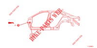 DOORVOERTULLE (LATERAL) voor Honda ACCORD DIESEL 2.2 SH 4 deuren 6-versnellings handgeschakelde versnellingsbak 2012