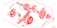GENERATOR (DENSO) (DIESEL) voor Honda ACCORD DIESEL 2.2 SH 4 deuren 6-versnellings handgeschakelde versnellingsbak 2012