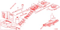 GEREEDSCHAP/KRIK  voor Honda ACCORD DIESEL 2.2 SH 4 deuren 6-versnellings handgeschakelde versnellingsbak 2012