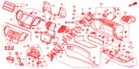 INSTRUMENTEN AFWERKING (COTE DE PASSAGER) (LH) voor Honda ACCORD DIESEL 2.2 SH 4 deuren 6-versnellings handgeschakelde versnellingsbak 2012