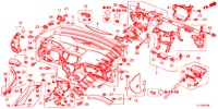 INSTRUMENTEN PANEEL BOVEN (LH) voor Honda ACCORD DIESEL 2.2 SH 4 deuren 6-versnellings handgeschakelde versnellingsbak 2012
