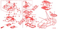 INTERIEUR VERLICHTING (1) voor Honda ACCORD DIESEL 2.2 SH 4 deuren 6-versnellings handgeschakelde versnellingsbak 2012