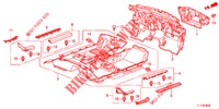 VLOERMAT/ISOLATOR  voor Honda ACCORD DIESEL 2.2 SH 4 deuren 6-versnellings handgeschakelde versnellingsbak 2012