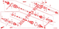 VOOR AANDRIJFAS/HALVE AS (DIESEL) voor Honda ACCORD DIESEL 2.2 SH 4 deuren 6-versnellings handgeschakelde versnellingsbak 2012