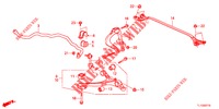 VOOR STABILISATOR/VOOR ONDER ARM  voor Honda ACCORD DIESEL 2.2 SH 4 deuren 6-versnellings handgeschakelde versnellingsbak 2012