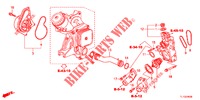 WATERPOMP/THERMOSTAAT (DIESEL) voor Honda ACCORD DIESEL 2.2 SH 4 deuren 6-versnellings handgeschakelde versnellingsbak 2012